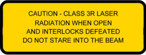 Class 3R laser inside