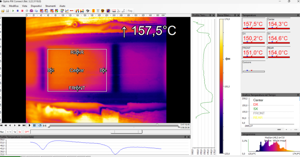 Snowwhite2 thermal image of the reduced build area side
